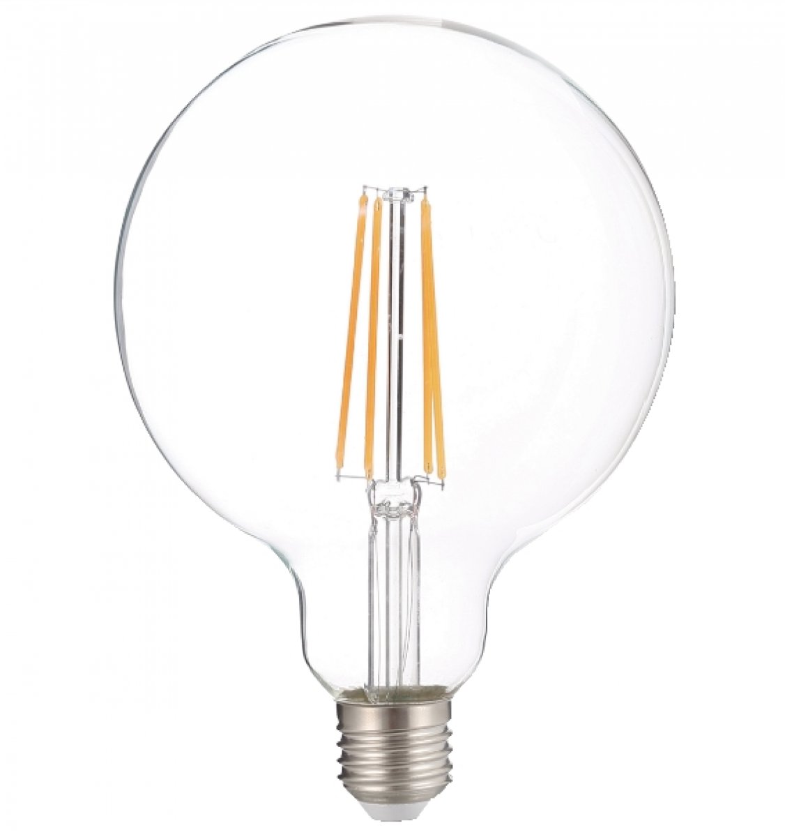 LAMPADINA LED FILAMENT GLOBO G125 E27 8W LUCE CALDA 3000°K 