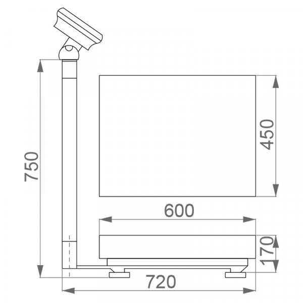 Bilancia digitale contapezzi Fervi B004/150 ricaricabile, 150 Kg [B004/150]