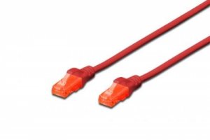 CAVO RETE UTP CAT 6 NON SCHERMATO MT 10 ROSSO