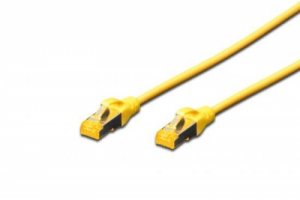 CAVO RETE S-FTP CAT.6A DOPPIA SCHERMATURA LSOH COLORE GIALLO MT. 0,25