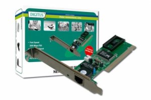 SCHEDA AGGIUNTIVA DI RETE PCI 10/100 RJ45 FUNZIONE WOL (WAKE ON LAN)