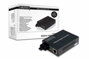 CONVERTITORE 10/100 MEDIA CONVERTER RJ45 - FIBRA OTTICA ST