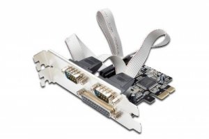 SCHEDA PCI EXPRESS CON 2 PORTE SERIALI 9 POLI E 1 PORTA PARALLELA 25 POLI