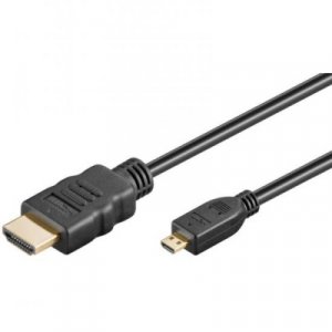 CAVO HDMI HIGH SPEED WITH ETHERNET CONNETTORI MICRO HDMI D MASCHIO/ HDMI A MASCHIO MT. 3