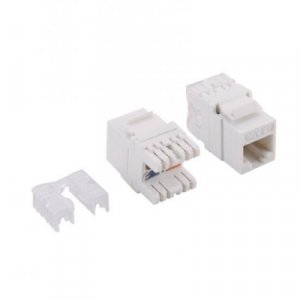 INSERTO JACK UTP 8 POLI RJ45 CAT.6 (FRUTTO) COLORE BIANCO