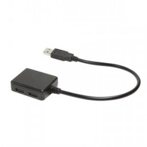 CARICABATTERIA CON MISURATORE DI CORRENTE USB 4 PORTE