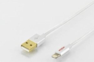 CAVO LIGHTNING 8 POLI PER APPLE IP5/6 - USB MT 1 COLORE ARGENTO