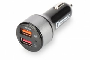 CARICABATTERIA PER AUTO QUICK CHARGE 3,0 2 PORTE 3 AMPERE MAX