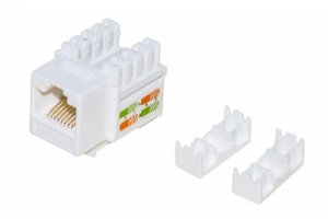 INSERTO JACK SCHERMATO RJ45 8 POLI CAT 5E PER RETI SLIM TOOLFREE