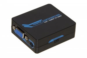 MINI CONVERTITORE VGA CON AUDIO JACK 3,5MM - VIDEO HDMI