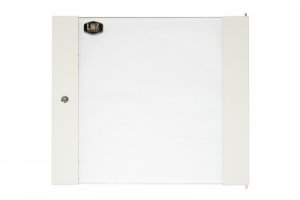 PORTA IN VETRO DI SICUREZZA CON SERRATURA PER ARMADIO LINK 12U LK 1912UGF GRIGIO