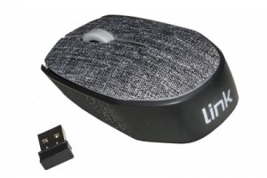 MOUSE WIRELESS IN TESSUTO COLORE GRIGIO CON RICEVITORE USB 1000 DPI