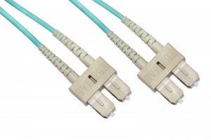 CAVO FIBRA OTTICA SC A SC MULTIMODE DUPLEX OM3 50/125 MT.1