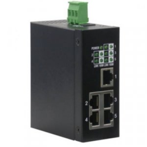 SWITCH PER AMBIENTI INDUSTRIALI 10/100 5 PORTE RETE RJ45