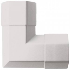 ANGOLO DI GIUNZIONE PER CANALINA LP21916 MM. 50X26 IN ALLUMINIO COLORE BIANCO