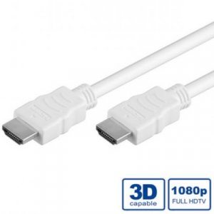 CAVO HDMI 3D HIGH SPEED CON ETHERNET MT 2 BIANCO