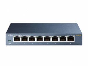 SWITCH RETE GIGABIT SWITCH 8 PORTE IN METALLO 10/100/1000M